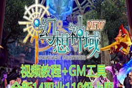 幻想神域Online网游单机版 14职业圣剑手里剑110级网单一键端GM工具