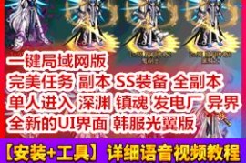 DNFOnline网游单机版 最新韩服光翼 全副本单人进入 急速升级95DNF一键端